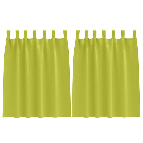 Grüne Verdunkelungsvorhänge mit Ringen 140x140cm, 2er-Set