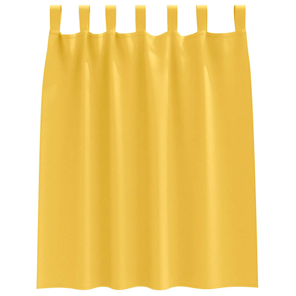 Senfgelbe Verdunkelungsvorhänge mit Ringen, 140x140cm, 2er-Set