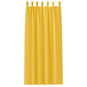 Senfgelbe Verdunkelungsvorhänge mit Ringen 245x140cm, 2er-Set