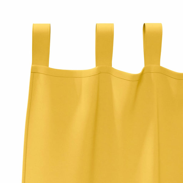 Senfgelbe Verdunkelungsvorhänge mit Ringen, 2er-Set