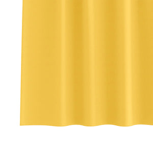 Senfgelbe Verdunkelungsvorhänge mit Ringen, 2er-Set