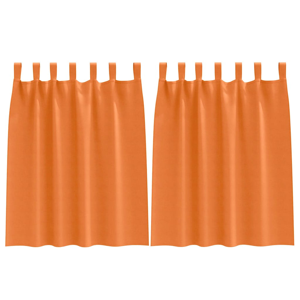 Verdunkelungsvorhänge Orange 2er-Set