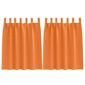 Verdunkelungsvorhänge Orange 2er-Set