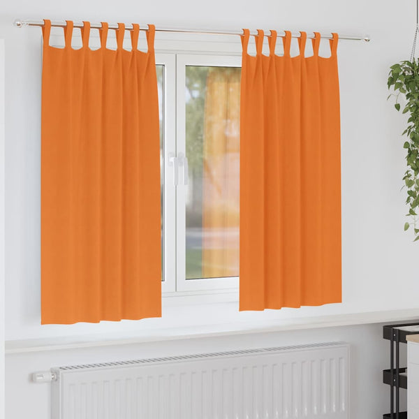 Verdunkelungsvorhänge Orange 2er-Set