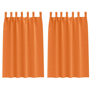 Verdunkelungsvorhänge Orange 2er-Set