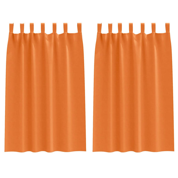 Verdunkelungsvorhänge Orange 2er-Set