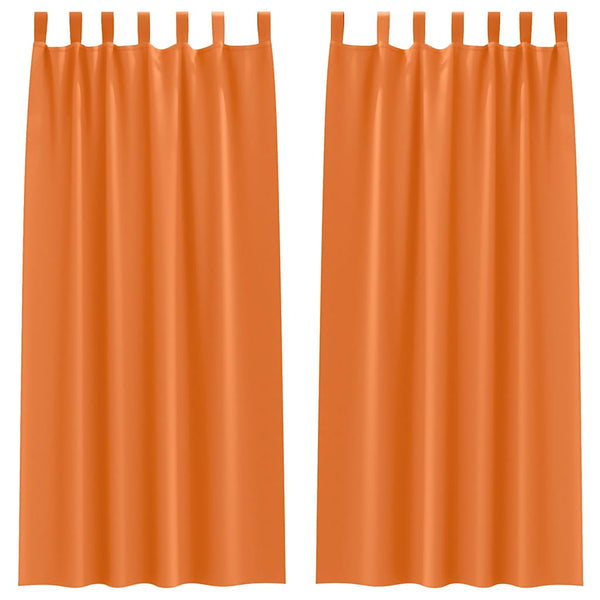 Verdunkelungsvorhänge Orange 2er-Set