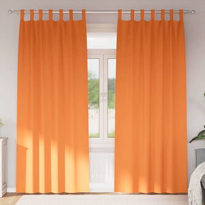 Verdunkelungsvorhänge Orange 2er-Set