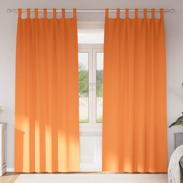 Verdunkelungsvorhänge Orange 2er-Set