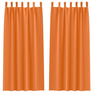 Verdunkelungsvorhänge Orange 2er-Set