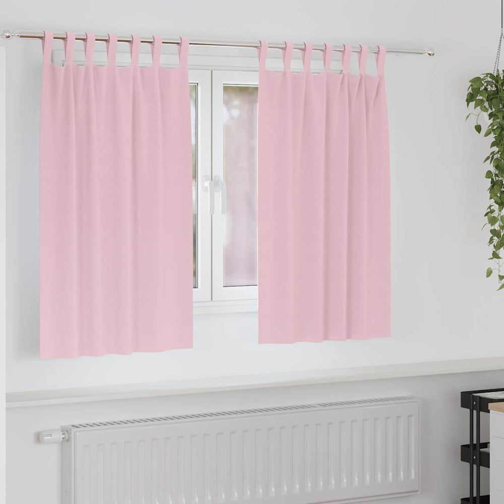 Verdunkelungsvorhänge Babyrosa 140x140 cm, 2er-Set