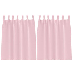 Verdunkelungsvorhänge Babyrosa 140x140 cm, 2er-Set