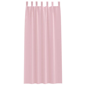 Babyrosa Verdunkelungsvorhänge mit Ringen 245x140cm