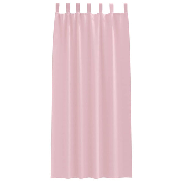 Babyrosa Verdunkelungsvorhänge mit Ringen 260x140cm