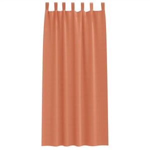 Terracotta Verdunkelungsvorhänge mit Ringen, 2er-Set