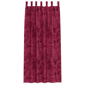 Weinrote Samtvorhänge, 2er-Set, 245x140 cm