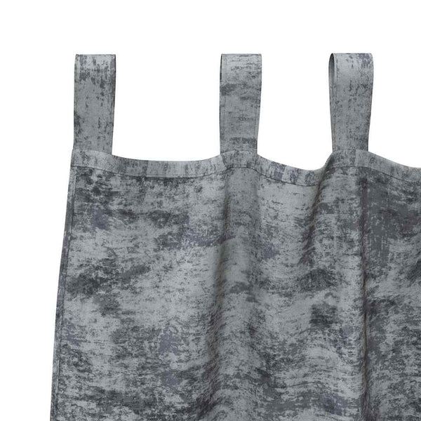 Silbergraue Samtvorhänge 140x140cm, 2er-Set
