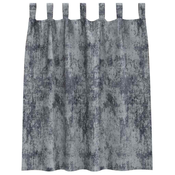 Silbergraue Samtvorhänge 140x140cm, 2er-Set