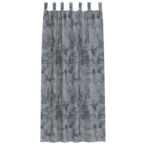 Samtvorhänge Silber Grau 225x140cm, 2er Set