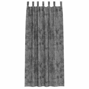 Samtvorhänge Grau 260x140cm, 2er-Set