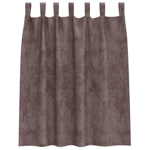 Samtvorhänge Braun 140x140 cm, 2er Set