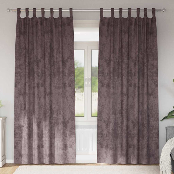 Samtvorhänge Braun 2er-Set 245x140 cm
