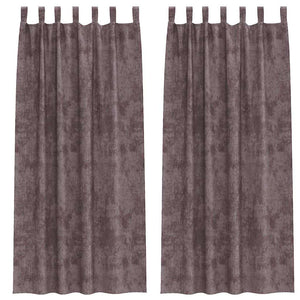 Samtvorhänge Braun 2er-Set 245x140 cm