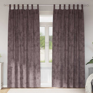 Samtvorhänge Braun 260x140cm, 2er-Set