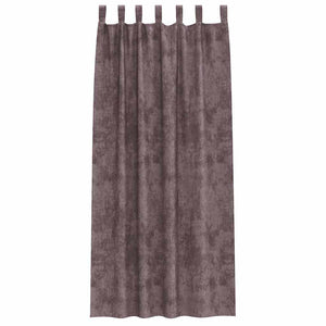 Samtvorhänge Braun 260x140cm, 2er-Set