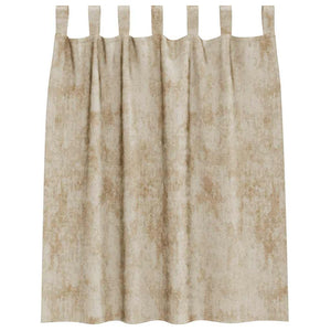 Creme Samtvorhänge 140x140 cm, 2er-Set
