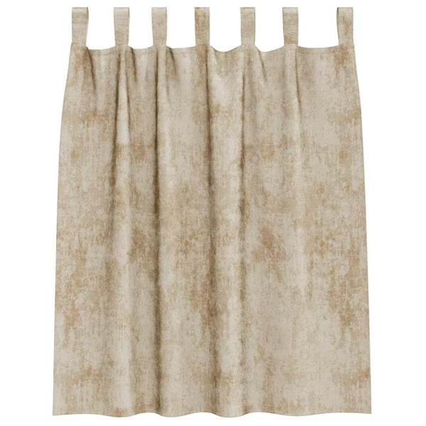 Creme Samtvorhänge 140x140 cm, 2er-Set