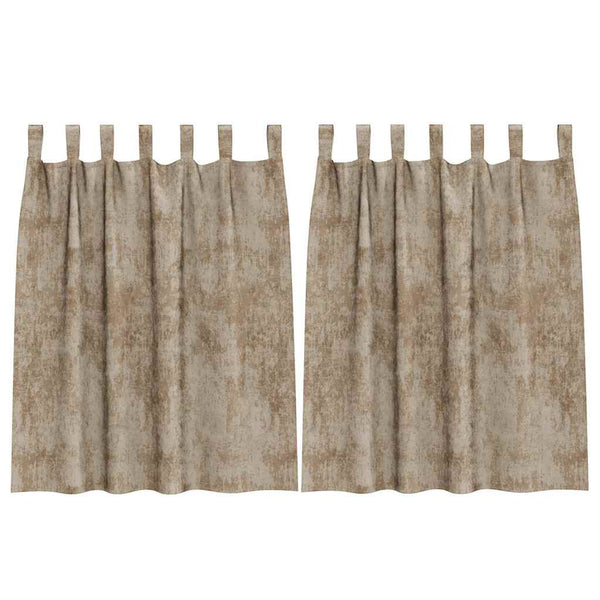 Champagner Samtvorhänge 140x140 cm, 2er Set