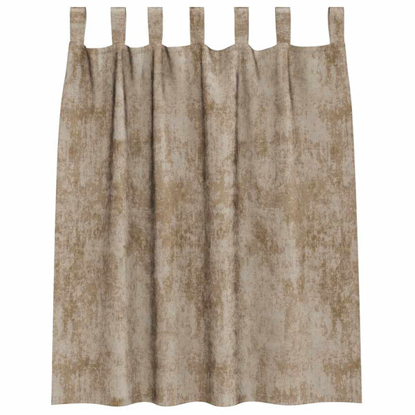 Champagner Samtvorhänge 140x140 cm, 2er Set