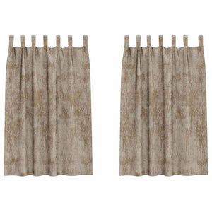 Samtvorhänge Champagner 175x140 cm, 2er-Set