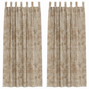 Samtvorhänge Champagner 245x140cm, 2er-Set