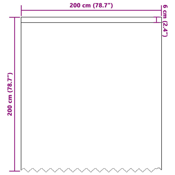 Spitzenvorhang Weiß 200x200 cm