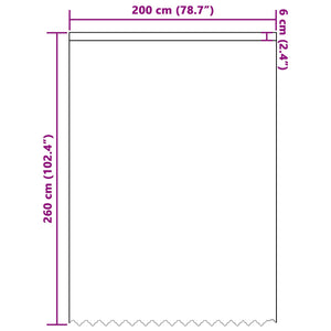 Spitzenvorhang Floral Weiß 260x200cm
