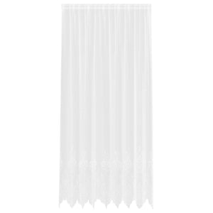 Spitzenvorhang Weiß Floral 300x200 cm