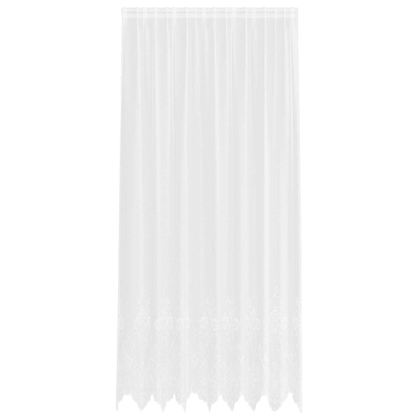 Spitzenvorhang Weiß Floral 300x200 cm