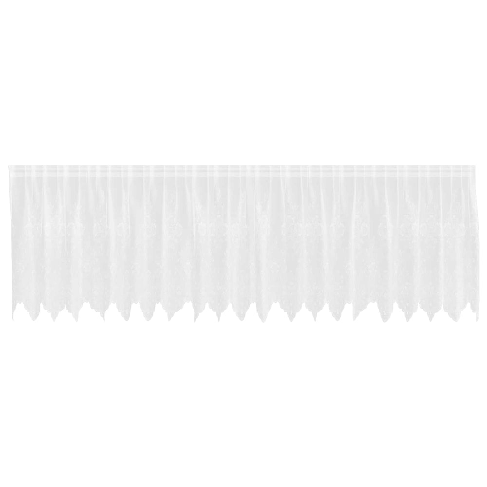Spitzenvorhang Weiß Floral 120x500cm