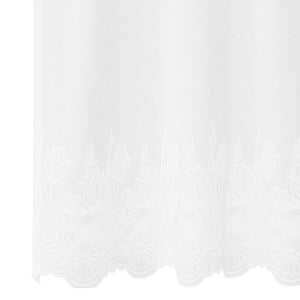 Spitzenvorhang Weiß Floral 140x200 cm