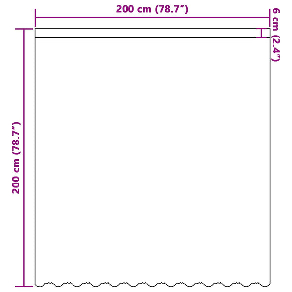 Spitzenvorhang Floral Weiß 200x200 cm