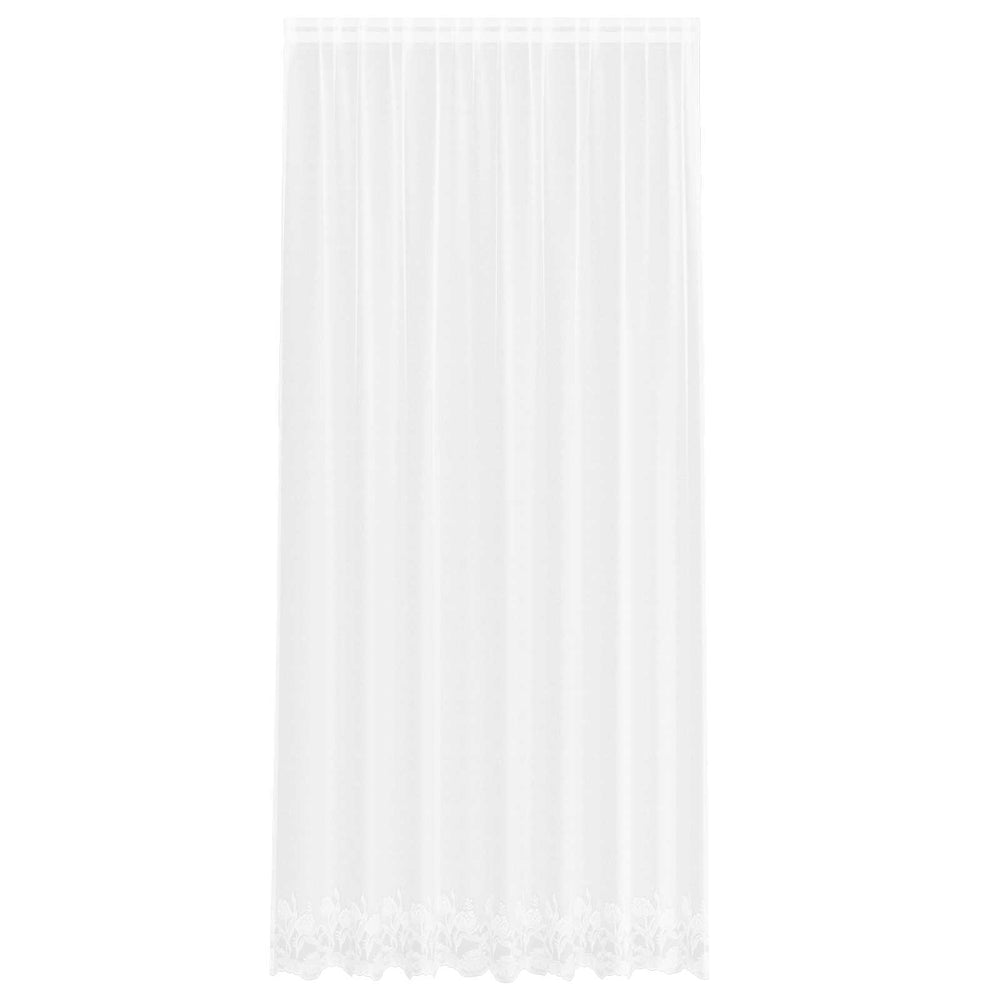 Spitzenvorhang Weiß Floral 280x200 cm