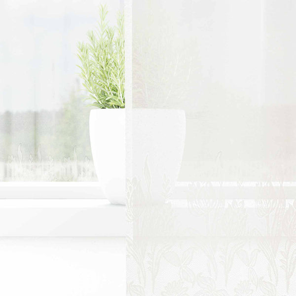 Spitzenvorhang Weiß Floral 160x300 cm