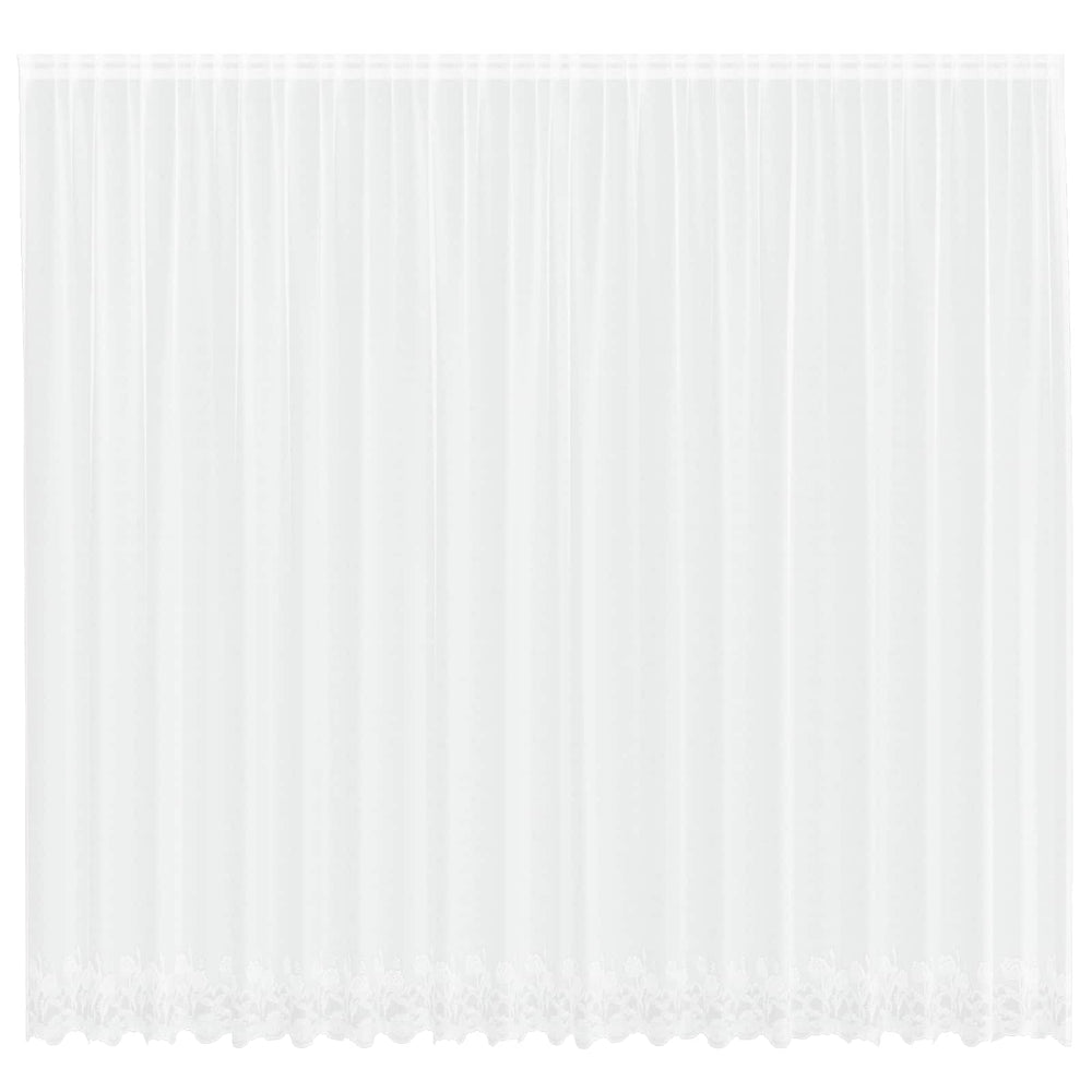 Spitzenvorhang Floral Weiß 280x500cm