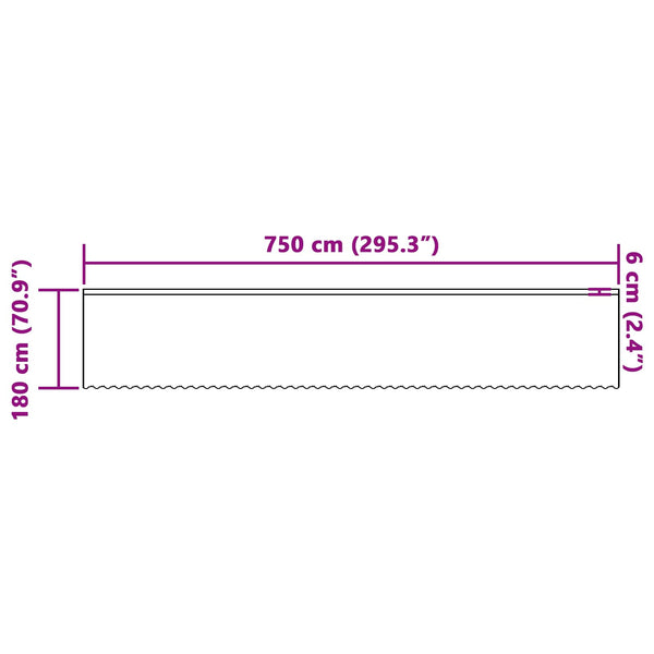 Spitzenvorhang Weiß Floral 180x750cm