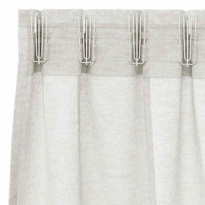 Creme Voile-Vorhänge 140x140cm, 2er-Set