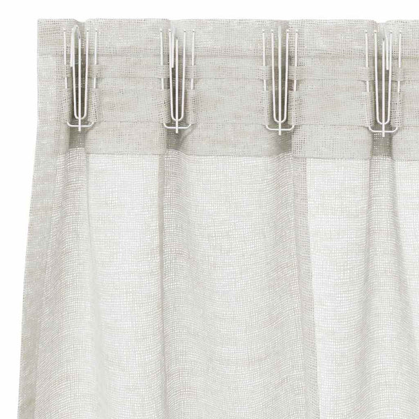 Creme Voile-Vorhänge 140x140cm, 2er-Set