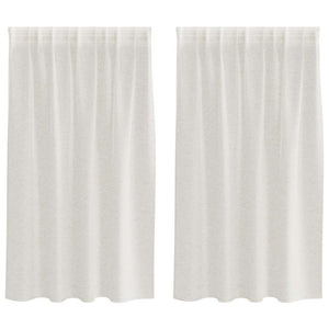 Creme Voile-Vorhänge 140x140cm, 2er-Set