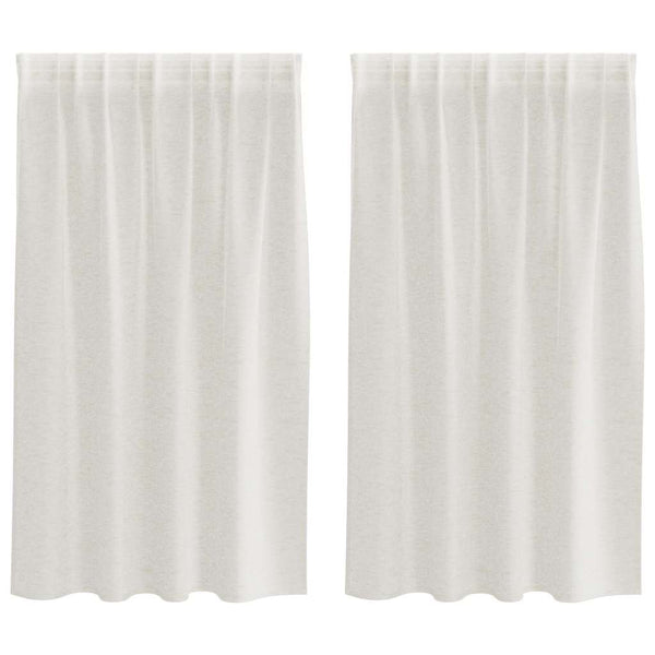 Creme Voile-Vorhänge 140x140cm, 2er-Set